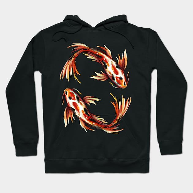 Fish Wave Hoodie by HillySeonard